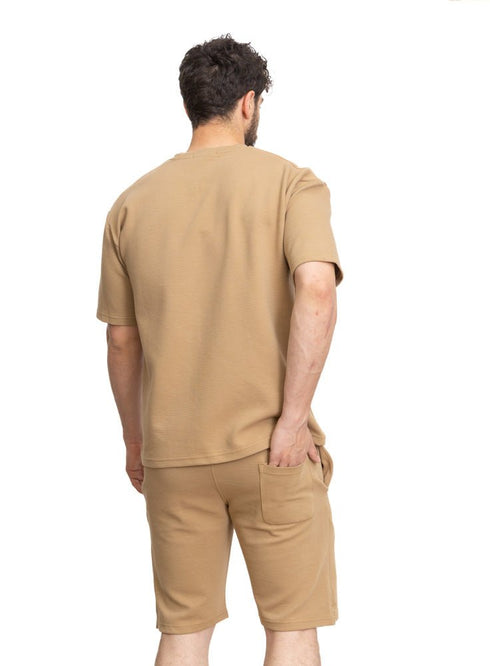 Biscuit Ribbed suit (M) - Khotwh